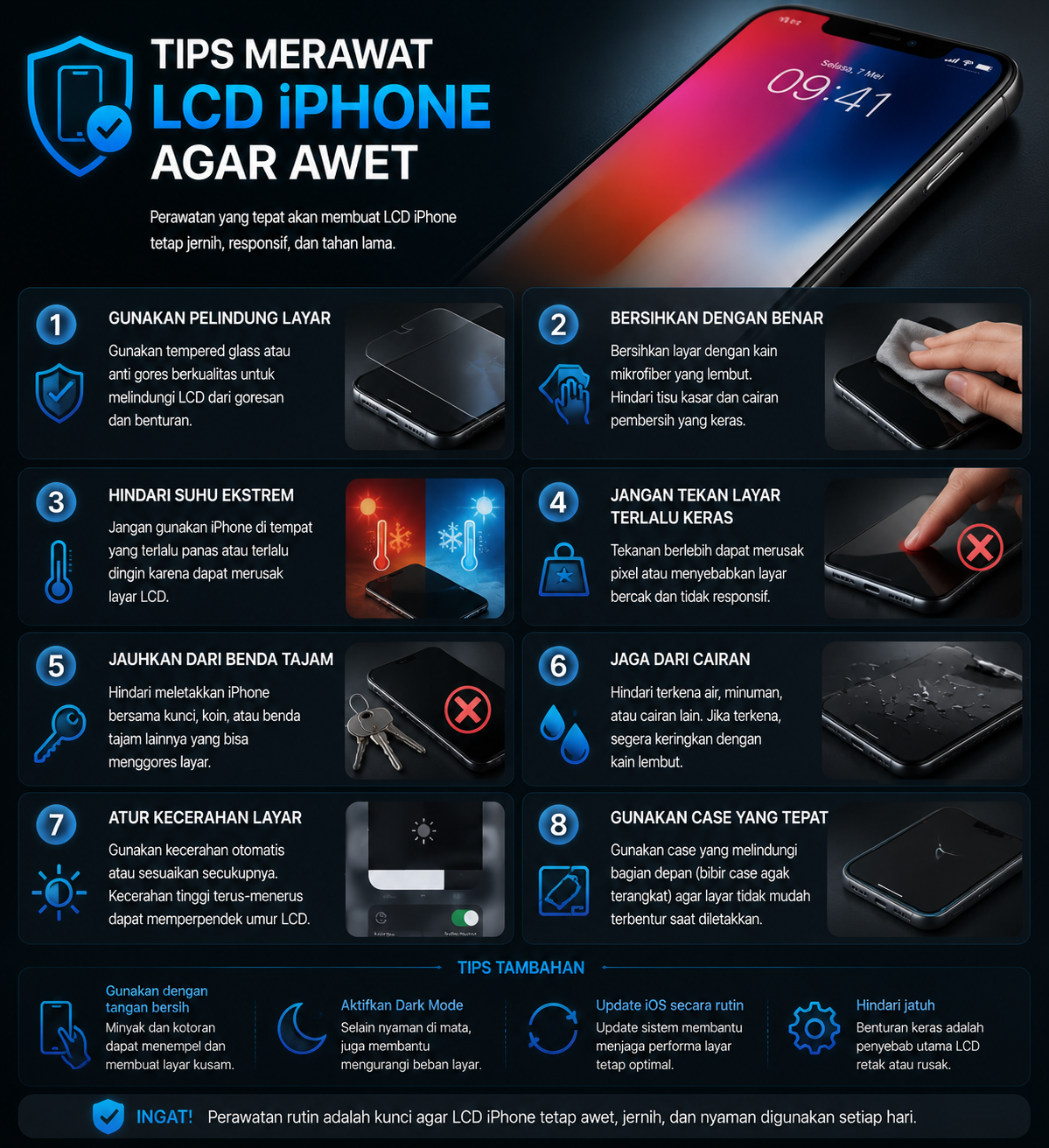 Tips Merawat LCD iPhone Agar Awet